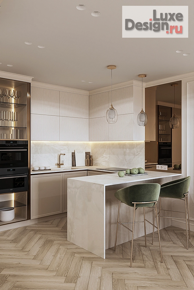 Дизайн интерьера трехкомнатной квартиры "3-х комнатная квартира в ЖК Речной порт" (фото 3)