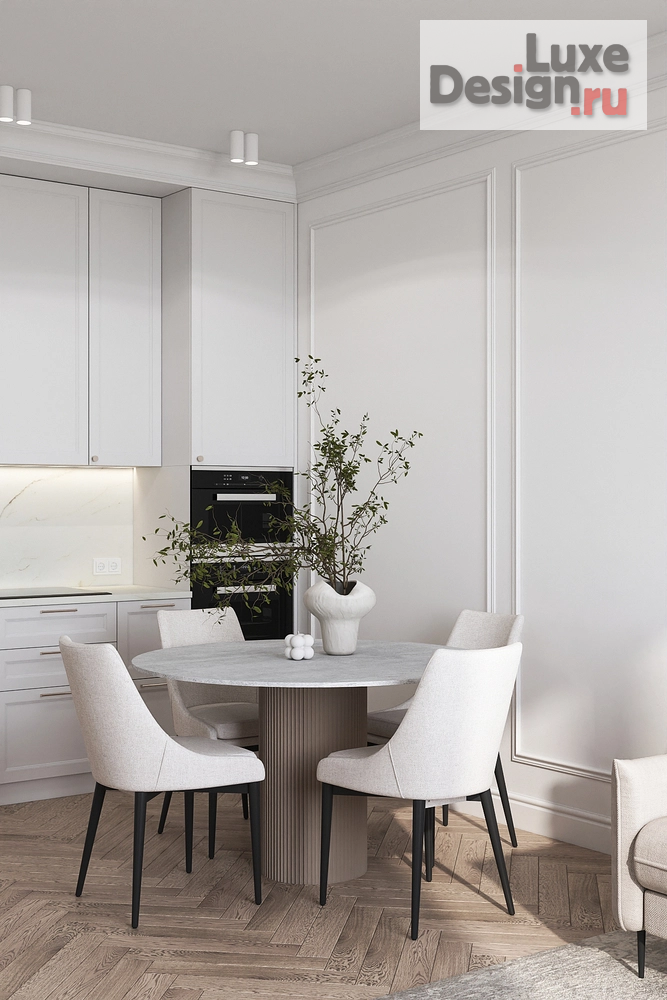 Дизайн интерьера двухкомнатной квартиры "Квартира в неоклассике в Москве." (фото 5)