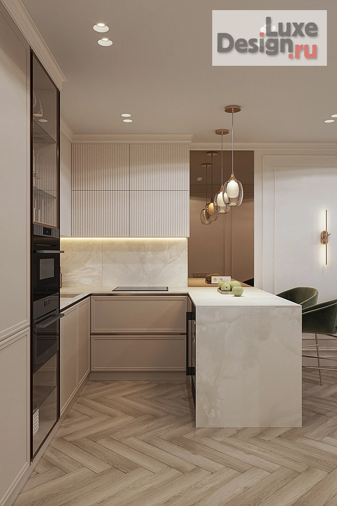 Дизайн интерьера трехкомнатной квартиры "3-х комнатная квартира в ЖК Речной порт" (фото 4)