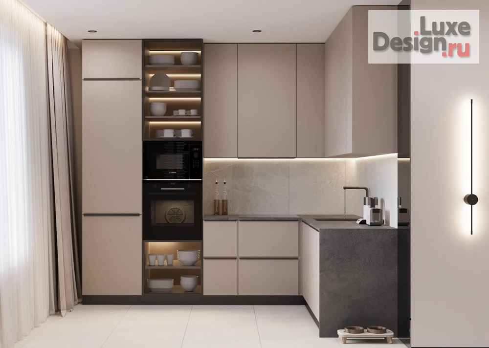 Дизайн интерьера двухкомнатной квартиры "Квартира в ЖК " (фото 4)