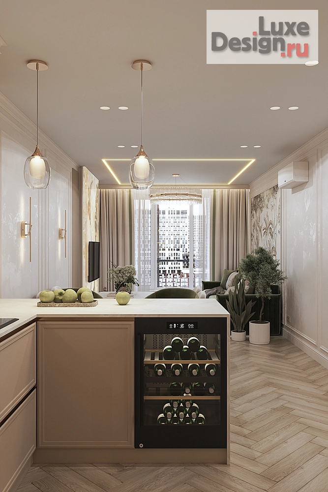 Дизайн интерьера трехкомнатной квартиры "3-х комнатная квартира в ЖК Речной порт" (фото 7)