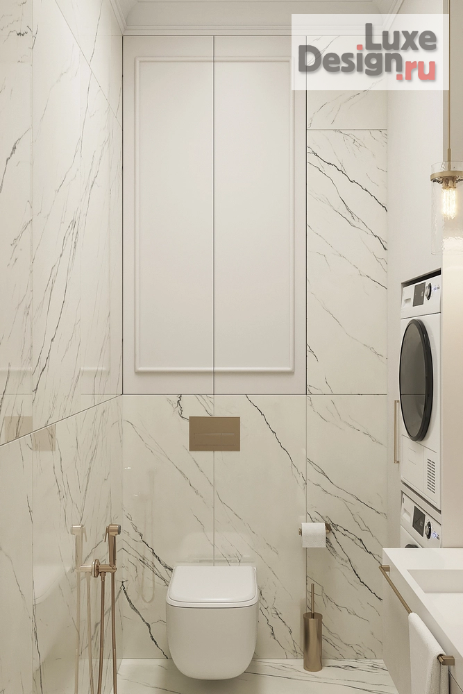 Дизайн интерьера двухкомнатной квартиры "Квартира в неоклассике в Москве." (фото 17)