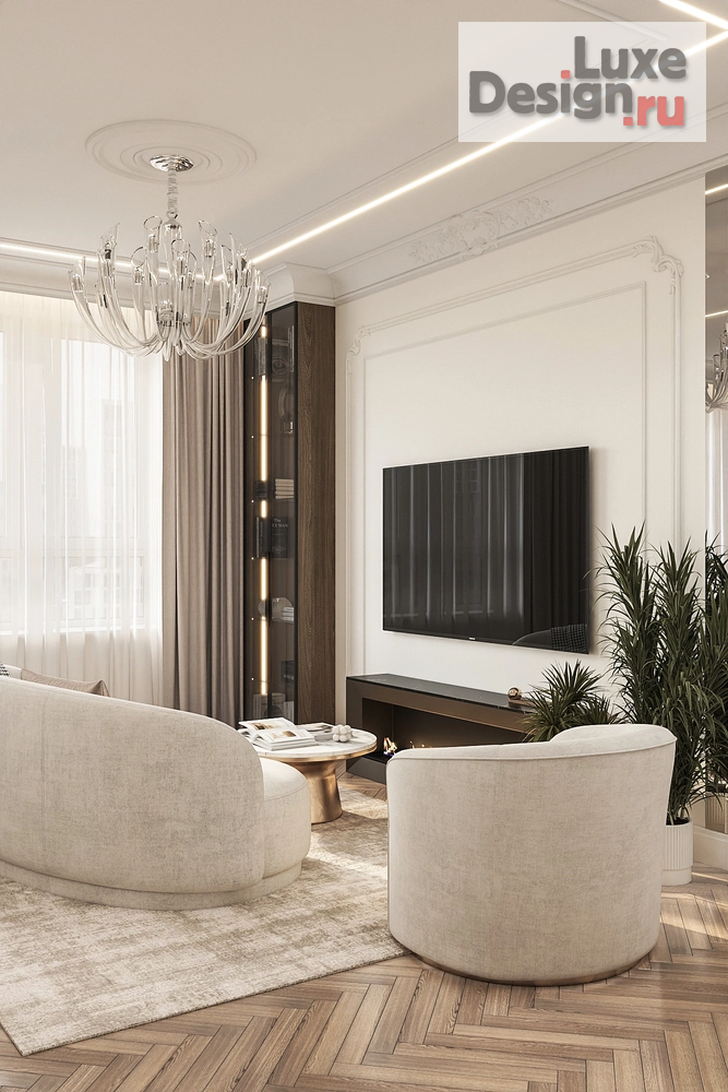 Дизайн интерьера трехкомнатной квартиры "Квартира в ЖК Опера" (фото 2)