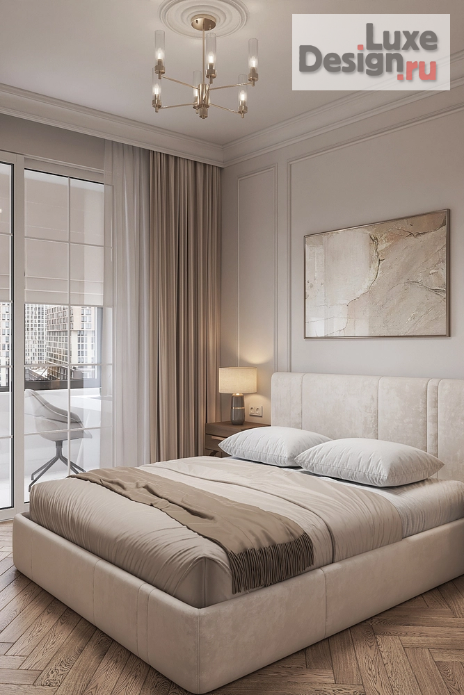 Дизайн интерьера двухкомнатной квартиры "Квартира в неоклассике в Москве." (фото 6)