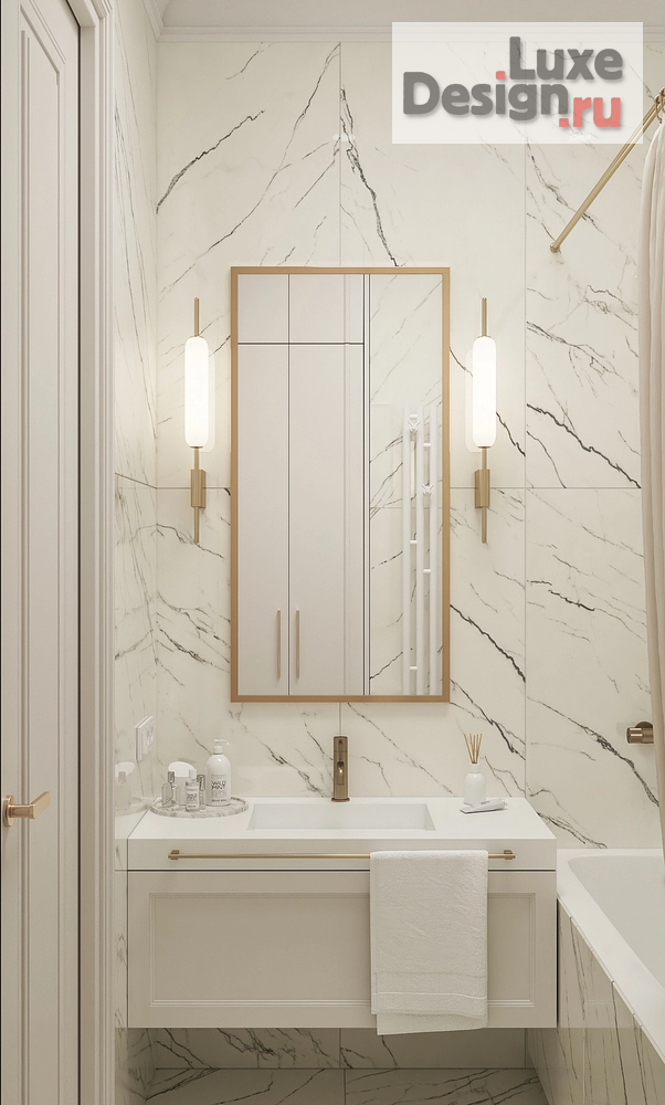 Дизайн интерьера двухкомнатной квартиры "Квартира в неоклассике в Москве." (фото 15)