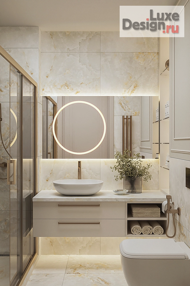 Дизайн интерьера трехкомнатной квартиры "3-х комнатная квартира в ЖК Речной порт" (фото 18)