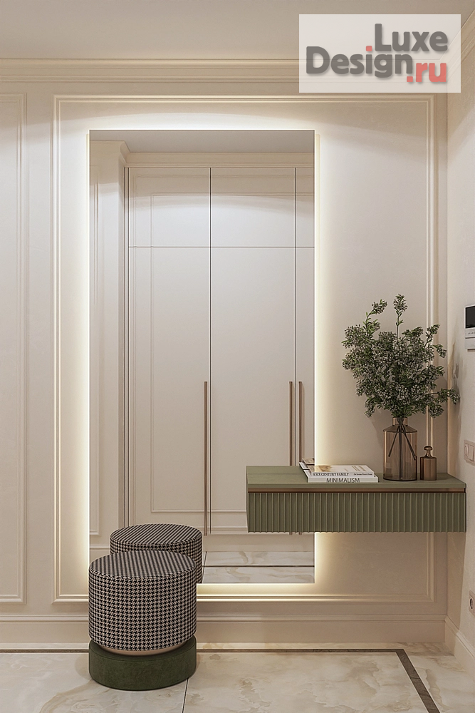 Дизайн интерьера трехкомнатной квартиры "3-х комнатная квартира в ЖК Речной порт" (фото 1)