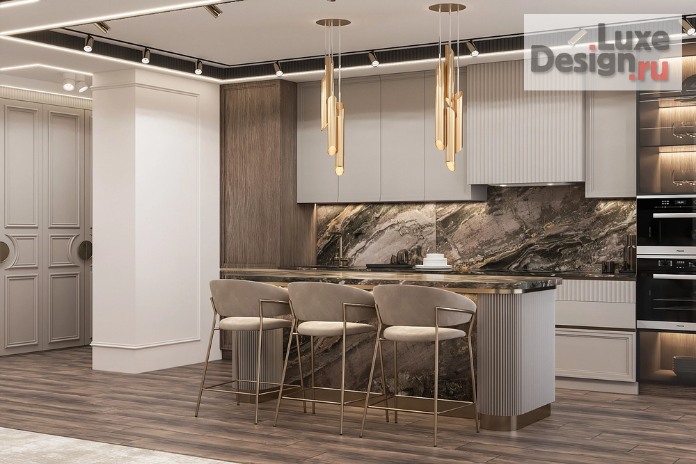 Дизайн интерьера пентхауса "Пентхаус в ЖК Европейский" (фото 1)