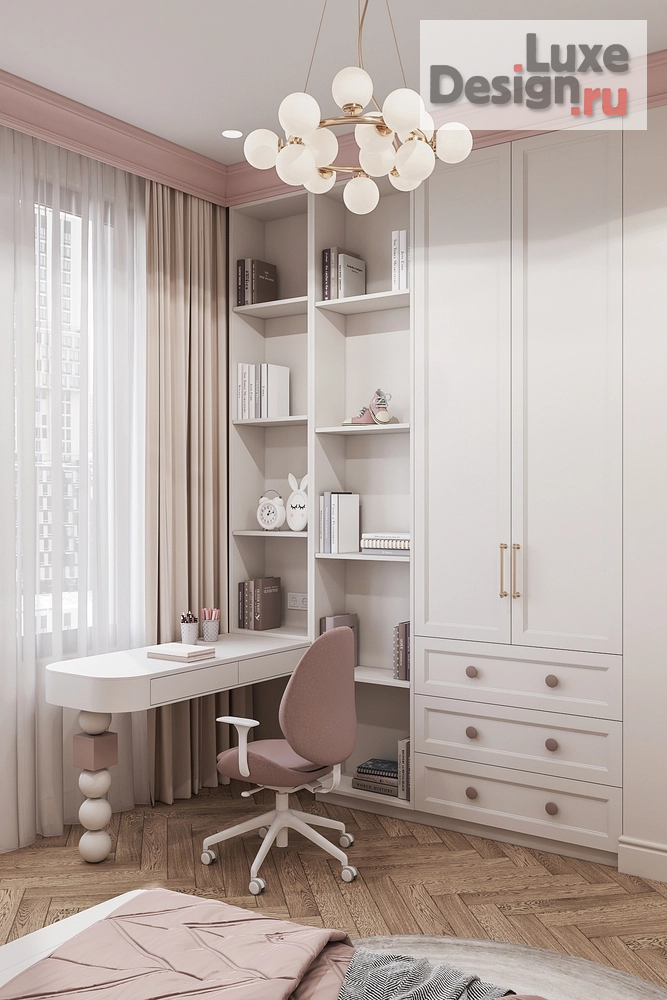 Дизайн интерьера двухкомнатной квартиры "Квартира в неоклассике в Москве." (фото 12)