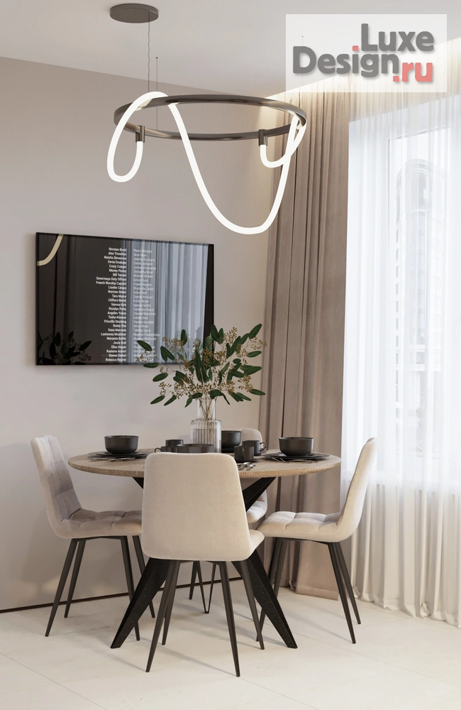 Дизайн интерьера двухкомнатной квартиры "Квартира в ЖК " (фото 3)