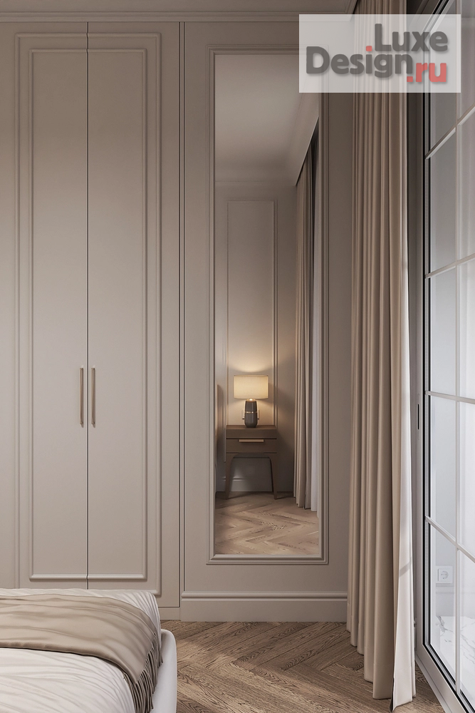 Дизайн интерьера двухкомнатной квартиры "Квартира в неоклассике в Москве." (фото 9)