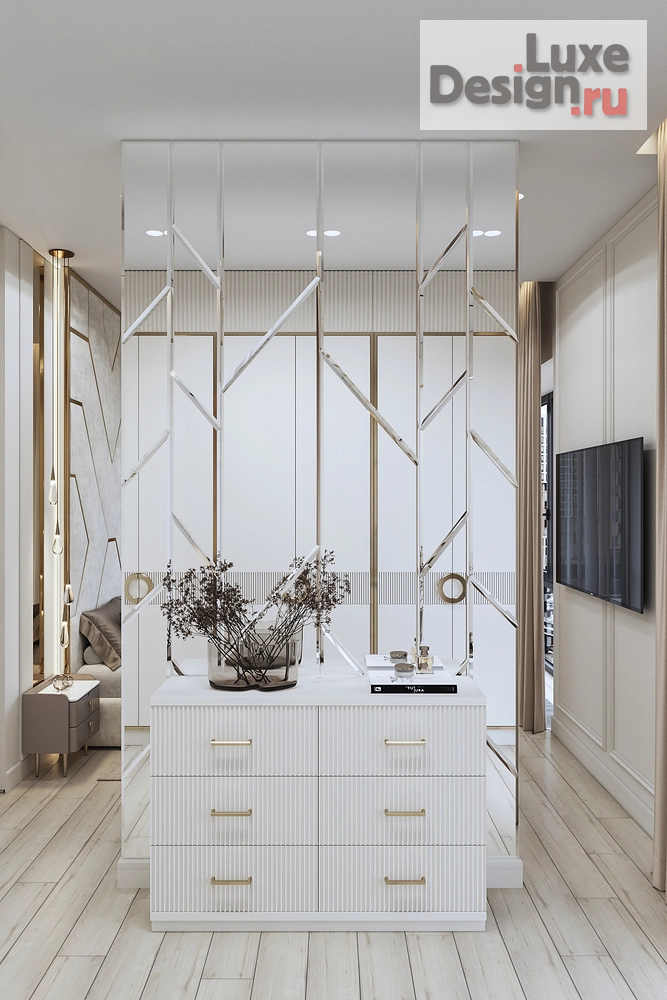 Дизайн интерьера двухкомнатной квартиры "Квартира в стиле Ар-деко в Москве" (фото 12)