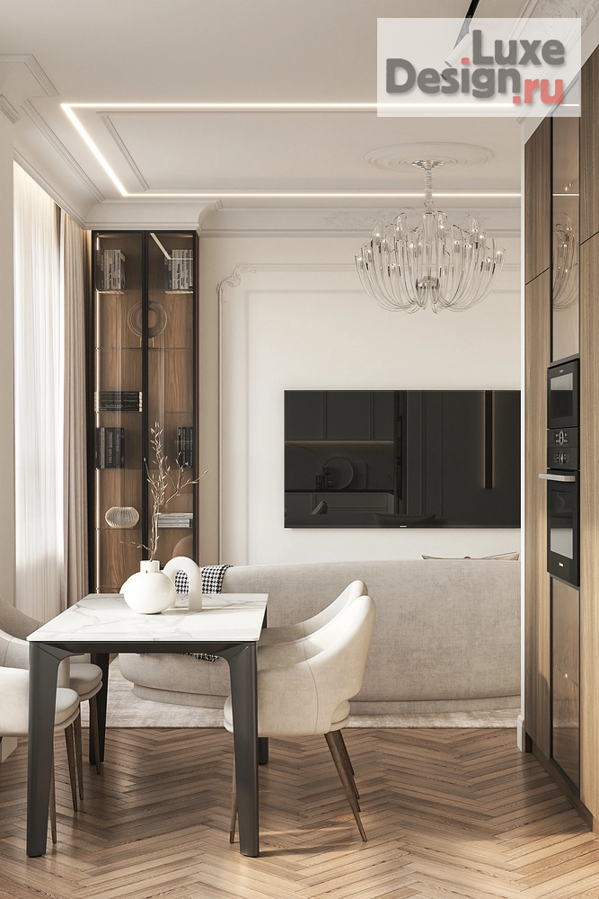 Дизайн интерьера трехкомнатной квартиры "Квартира в ЖК Опера" (фото 1)