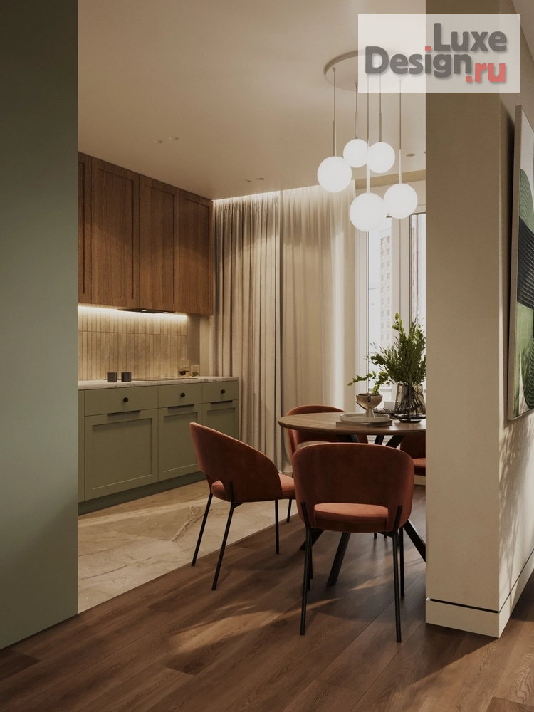 Дизайн интерьера трехкомнатной квартиры "Квартира 2-х уровневая в ЖК Европейский " (фото 1)