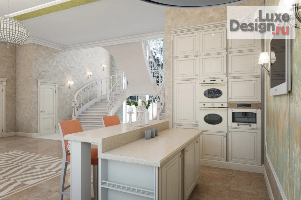 Дизайн интерьера загородного дома "Дизайн загородного дома" (фото 8)