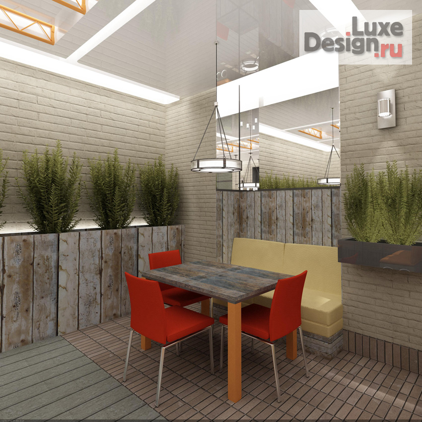 Дизайн интерьера кафе "Интерьеры "Штрих-кафе"" (фото 5)