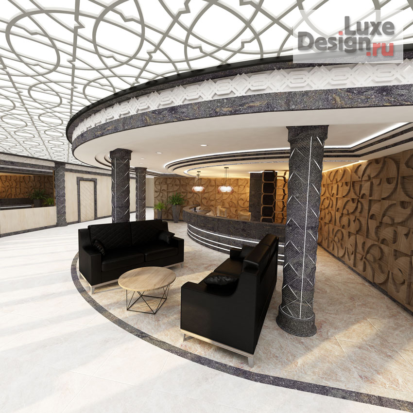 Дизайн интерьера оздоровительного комплекса "Интерьер с элементами "ар-деко"" (фото 2)