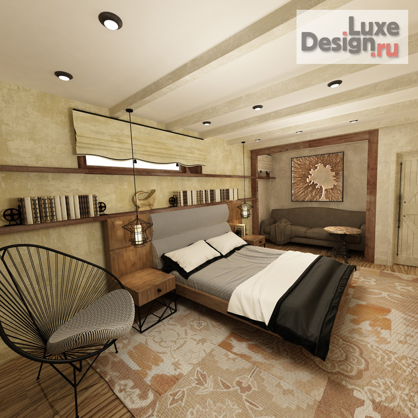 Дизайн интерьера загородного дома "Интерьер с элементами "Русского стиля"" (фото 6)