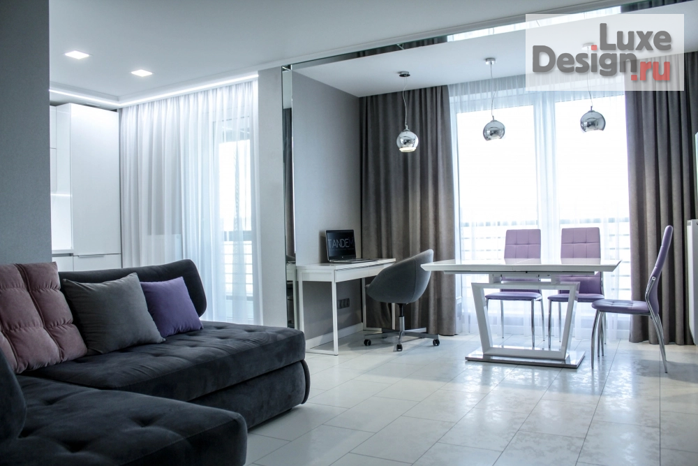 Дизайн интерьера квартиры студии "Интерьер в современном стиле для семьи" (фото 3)