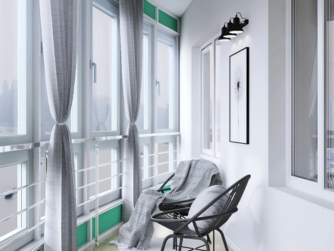 Дизайн интерьера двухкомнатной квартиры в Тюмени ""Орловская""