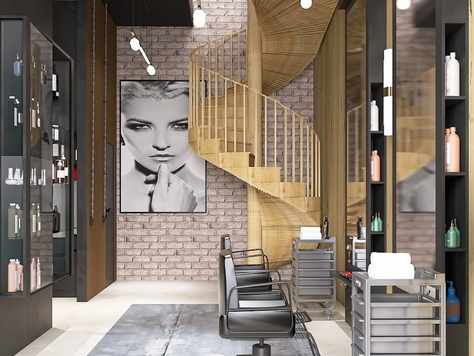 Дизайн интерьера в Тюмени "Салон красоты Vanadis"