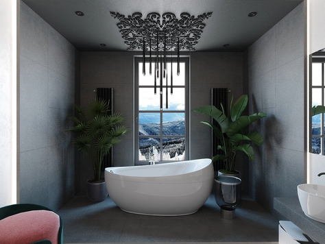Дизайн интерьера ванной в Тюмени "Проект ванной комнаты"