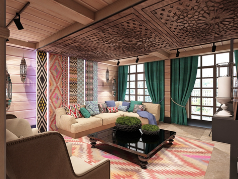Дизайн интерьера сауны в Тюмени "Королевская баня"