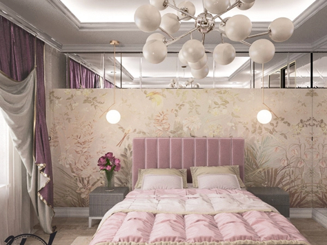 Дизайн интерьера спальни в Тюмени "Интерьер дома. Спальня"